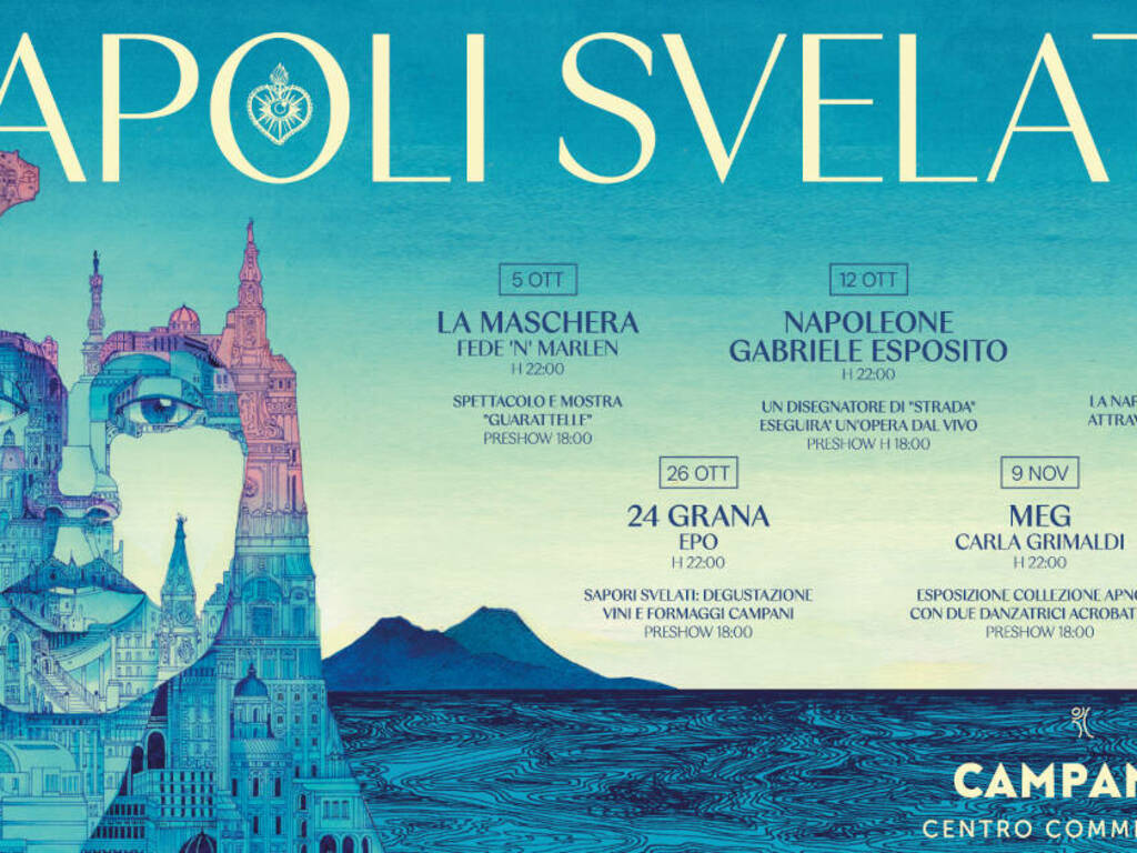Al Centro Commerciale Campania “Napoli svelata – rassegna Indie di musica e arte” Al Centro Commerciale Campania “Napoli svelata – rassegna Indie di musica e arte”