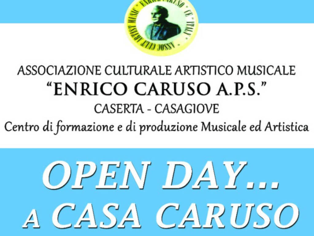 Open day… a casa Caruso, sabato 23 settembre la sesta edizione Open day… a casa Caruso, sabato 23 settembre la sesta edizione