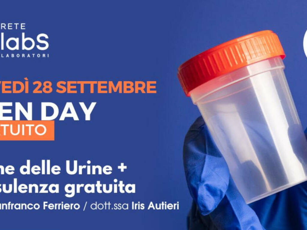 Rete Labs: esame urine e consulenza specialistica, Open Day gratuito ai laboratori di Teano e Capua Rete Labs: esame urine e consulenza specialistica, Open Day gratuito ai laboratori di Teano e Capua