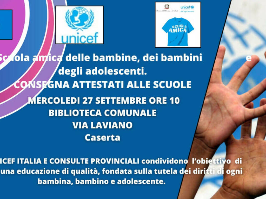 Scuola Amica: la crescita nel segno della legalità, consegna attestati alle scuole
