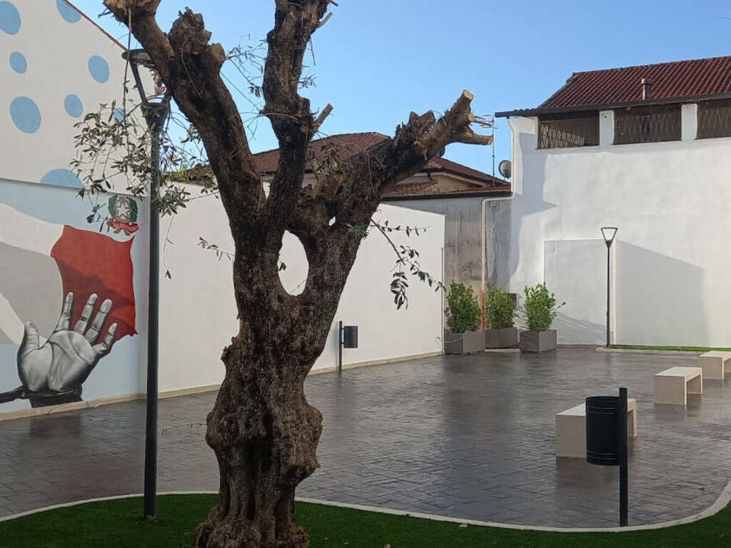 Casapesenna, inaugurata la piazzetta della legalità sui resti del bunker di “Capastorta” Casapesenna, inaugurata la piazzetta della legalità sui resti del bunker di “Capastorta”