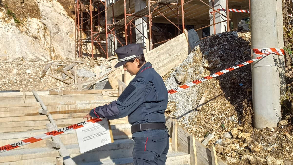 Castello del Matese sequestrato edificio abusivo in area protetta del