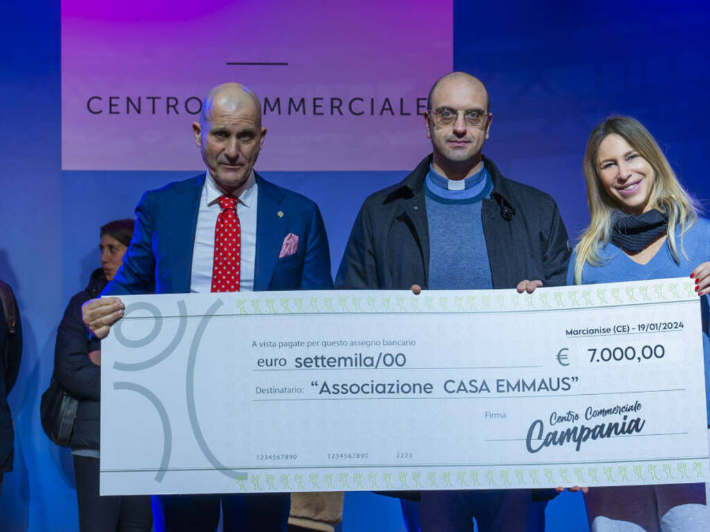 Il Centro Commerciale Campania dona 11mila euro in beneficenza - Caserta  Notizie