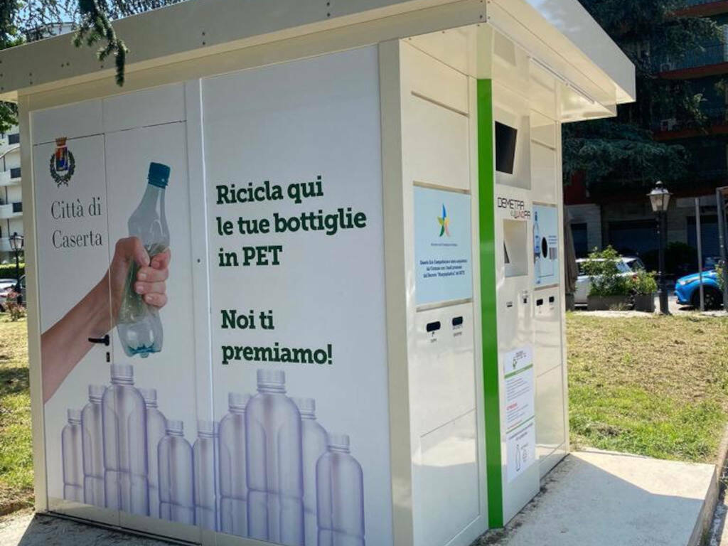 Caserta: grazie alle macchine mangiaplastica raccolte oltre 44mila bottiglie in meno di 9 mesi