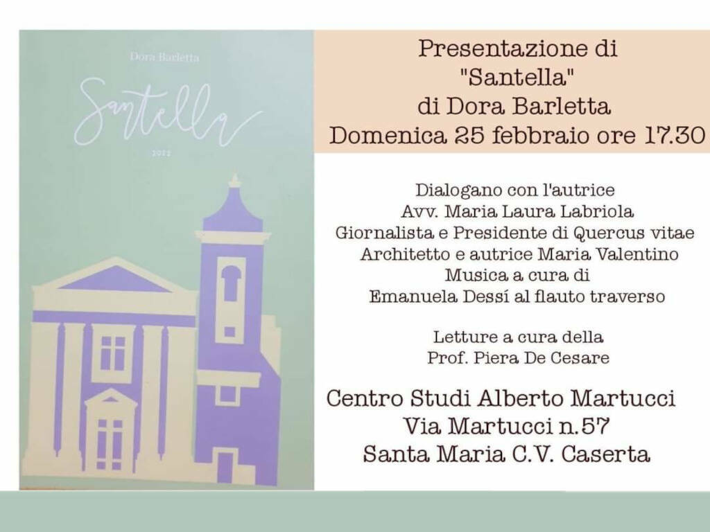 Una pagina vanvitelliana: “Santella” di Dora Barletta sbarca per la prima volta a Santa Maria Capua Vetere