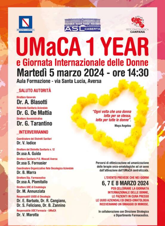 Umaca 1 Year e Giornata Internazionale delle Donne