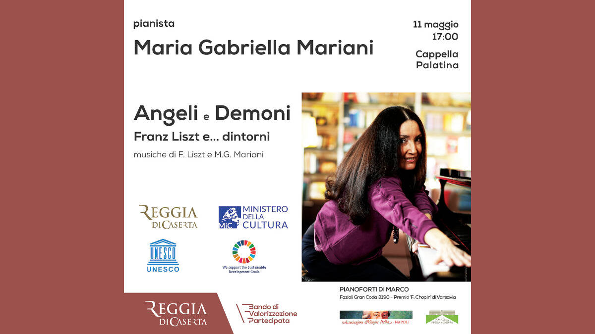Reggia di Caserta, la pianista Maria Gabriella Mariani apre la stagione concertistica