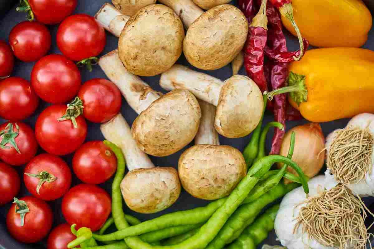 verdure e funghi
