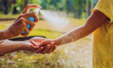 Mani e braccia, spray repellente