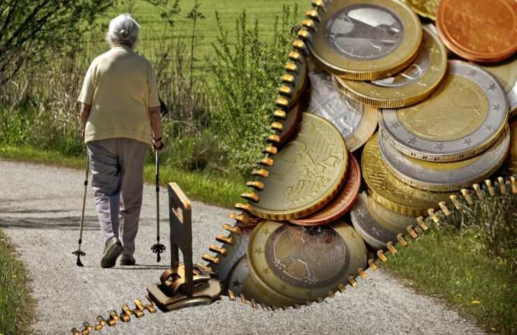 pensionato e spiccioli